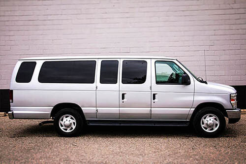 8 passenger party bus