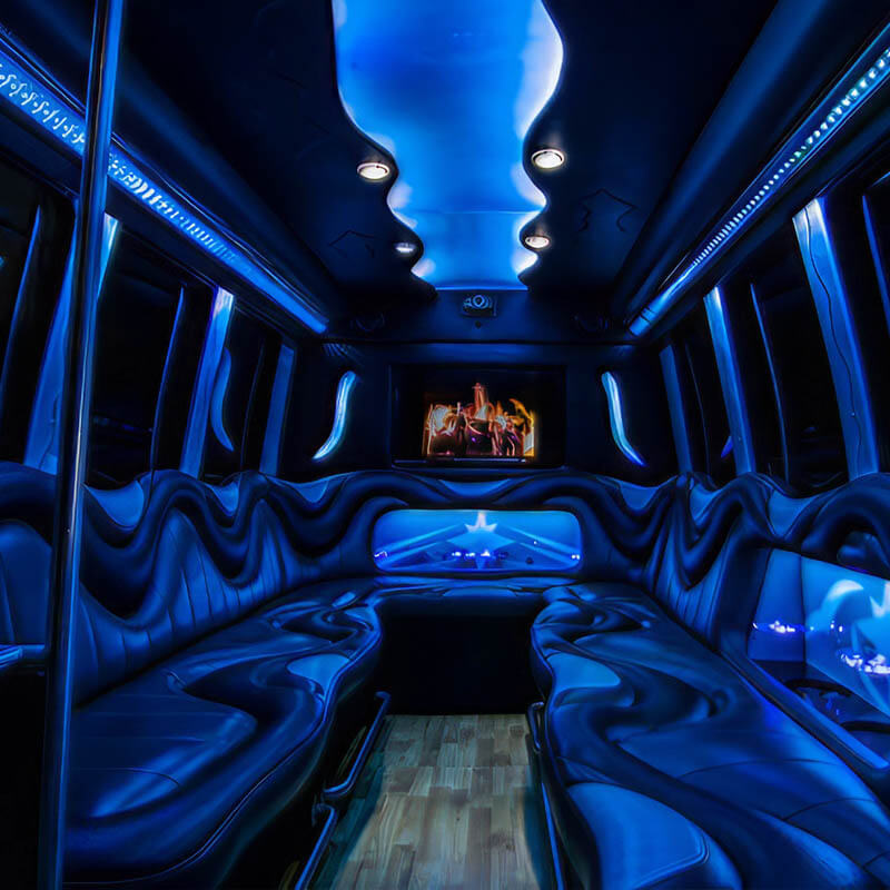 pink limo interior